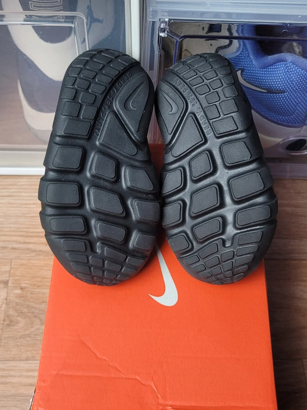 Toddler's Nike Flex Runner 2 Black/Flat Pewter-Anthracite DJ6039 001 Size 6c